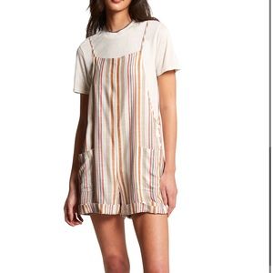 Volcom striped romper extra small
